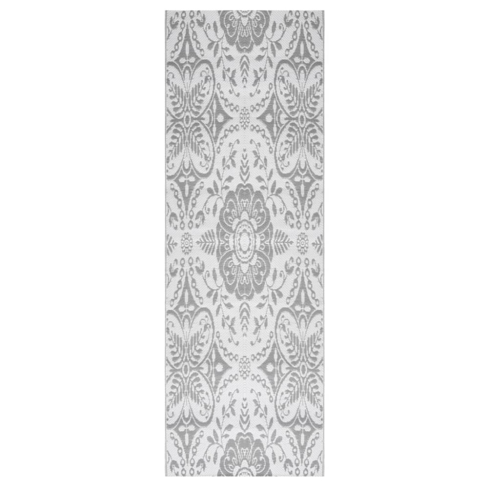 vidaXL Covor de exterior, ARAKIL gri deschis, 80x250 cm, PP