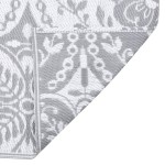 vidaXL Covor de exterior, ARAKIL gri deschis, 140x200 cm, PP vidaXL Covor de exterior, ARAKIL gri deschis, 140x200 cm, PP