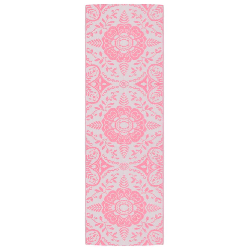 vidaXL Covor de exterior, ARAKIL roz, 80x250 cm, PP