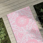 vidaXL Covor de exterior, ARAKIL roz, 80x250 cm, PP vidaXL Covor de exterior, ARAKIL roz, 80x250 cm, PP
