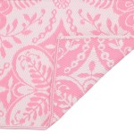 vidaXL Covor de exterior, ARAKIL roz, 80x250 cm, PP vidaXL Covor de exterior, ARAKIL roz, 80x250 cm, PP