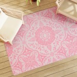 vidaXL Covor de exterior, ARAKIL roz, 140x200 cm, PP vidaXL Covor de exterior, ARAKIL roz, 140x200 cm, PP