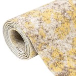 vidaXL Covor de exterior, galben, 80x150 cm, țesătură plată vidaXL Covor de exterior, galben, 80x150 cm, țesătură plată