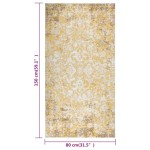 vidaXL Covor de exterior, galben, 80x150 cm, țesătură plată vidaXL Covor de exterior, galben, 80x150 cm, țesătură plată