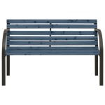 vidaXL Bancă copii de grădină, gri, 81 cm, lemn de brad chinezesc vidaXL Bancă copii de grădină, gri, 81 cm, lemn de brad chinezesc