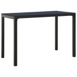 vidaXL Set mobilier de grădină, 3 piese, negru, WPC și oțel vidaXL Set mobilier de grădină, 3 piese, negru, WPC și oțel