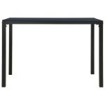 vidaXL Set mobilier de grădină, 3 piese, negru, WPC și oțel vidaXL Set mobilier de grădină, 3 piese, negru, WPC și oțel