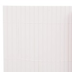 vidaXL Gard pentru grădină cu 2 fețe, alb, 90x400 cm