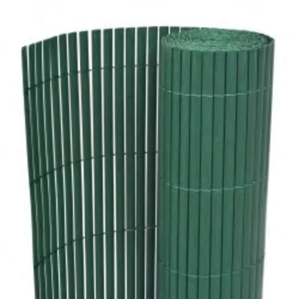 vidaXL Gard pentru grădină cu 2 fețe, verde, 90x400 cm