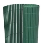vidaXL Gard pentru grădină cu 2 fețe, verde, 90x400 cm