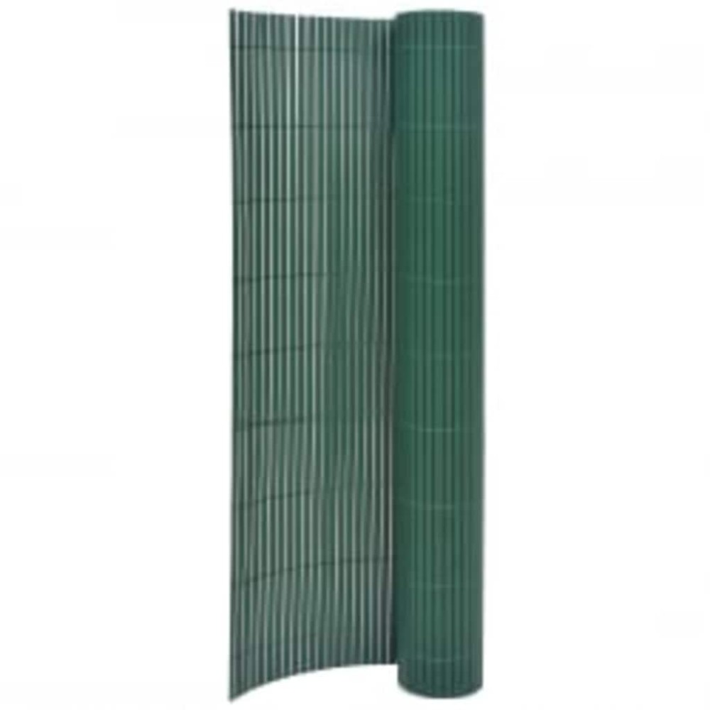 vidaXL Gard pentru grădină cu 2 fețe, verde, 90x400 cm