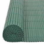 vidaXL Gard pentru grădină cu 2 fețe, verde, 90x400 cm