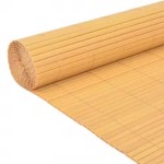 vidaXL Gard pentru grădină cu 2 fețe, galben, 90x400 cm