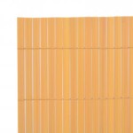 vidaXL Gard pentru grădină cu 2 fețe, galben, 90x400 cm