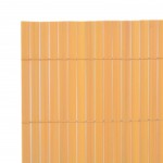 vidaXL Gard pentru grădină cu 2 fețe, galben, 110x300 cm