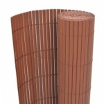vidaXL Gard pentru grădină cu 2 fețe, maro, 110x300 cm