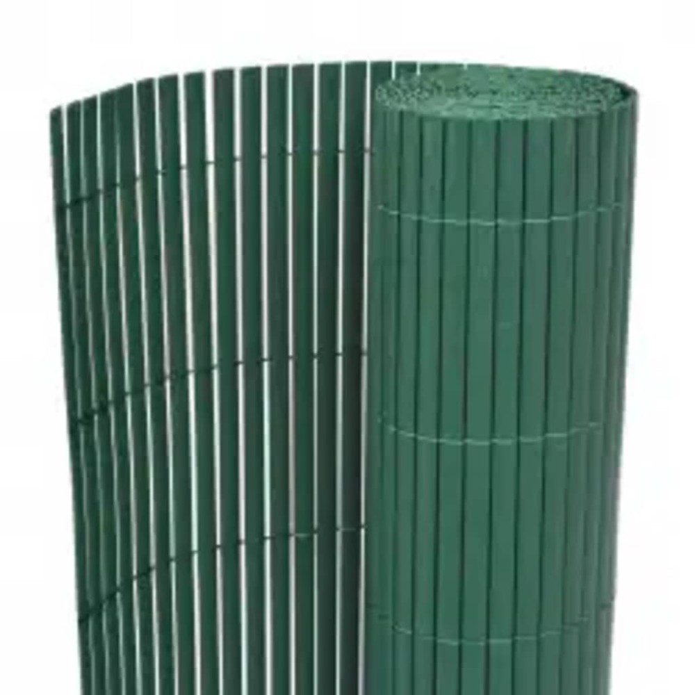 vidaXL Gard pentru grădină cu 2 fețe, verde, 110x400 cm