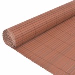 vidaXL Gard pentru grădină cu 2 fețe, maro, 110x400 cm