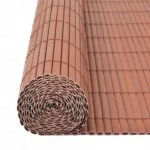 vidaXL Gard pentru grădină cu 2 fețe, maro, 110x400 cm