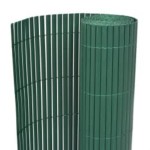 vidaXL Gard pentru grădină cu 2 fețe, verde, 110x500 cm