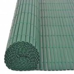 vidaXL Gard pentru grădină cu 2 fețe, verde, 110x500 cm