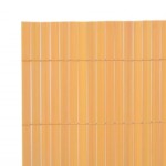vidaXL Gard pentru grădină cu 2 fețe, galben, 110x500 cm