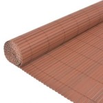 vidaXL Gard pentru grădină cu 2 fețe, maro, 110x500 cm
