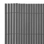 vidaXL Gard pentru grădină cu 2 fețe, gri, 110x500 cm