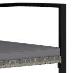 vidaXL Scaune de masă pentru grădină, 4 buc., gri, poliratan vidaXL Scaune de masă pentru grădină, 4 buc., gri, poliratan