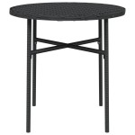 vidaXL Măsuță de ceai, negru, 45 cm, poliratan vidaXL Măsuță de ceai, negru, 45 cm, poliratan