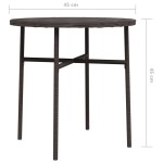 vidaXL Măsuță de ceai, maro, 45 cm, poliratan vidaXL Măsuță de ceai, maro, 45 cm, poliratan