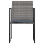 vidaXL Set mobilier de grădină cu perne, 9 piese, gri, poliratan vidaXL Set mobilier de grădină cu perne, 9 piese, gri, poliratan