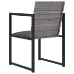 vidaXL Set mobilier de grădină cu perne, 9 piese, gri, poliratan vidaXL Set mobilier de grădină cu perne, 9 piese, gri, poliratan