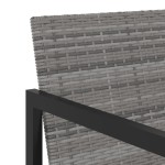 vidaXL Set mobilier de grădină cu perne, 9 piese, gri, poliratan vidaXL Set mobilier de grădină cu perne, 9 piese, gri, poliratan