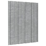 vidaXL Panouri acoperiș, 36 buc., argintiu, 60x45 cm, oțel galvanizat