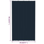 vidaXL Panouri pentru acoperiș 12 buc antracit 80x45cm oțel galvanizat vidaXL Panouri pentru acoperiș 12 buc antracit 80x45cm oțel galvanizat