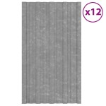 vidaXL Panouri pentru acoperiș 12 buc argintiu 80x45cm oțel galvanizat vidaXL Panouri pentru acoperiș 12 buc argintiu 80x45cm oțel galvanizat