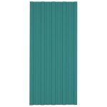 vidaXL Panouri pentru acoperiș 12 buc. verde 100x45 cm oțel galvanizat vidaXL Panouri pentru acoperiș 12 buc. verde 100x45 cm oțel galvanizat