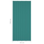 vidaXL Panouri pentru acoperiș 36 buc. verde 100x45 cm oțel galvanizat vidaXL Panouri pentru acoperiș 36 buc. verde 100x45 cm oțel galvanizat
