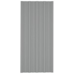 vidaXL Panouri pentru acoperiș 12 buc. gri 100x45 cm oțel galvanizat vidaXL Panouri pentru acoperiș 12 buc. gri 100x45 cm oțel galvanizat