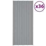 vidaXL Panouri pentru acoperiș 36 buc. gri 100x45 cm oțel galvanizat vidaXL Panouri pentru acoperiș 36 buc. gri 100x45 cm oțel galvanizat