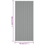 vidaXL Panouri pentru acoperiș 36 buc. gri 100x45 cm oțel galvanizat vidaXL Panouri pentru acoperiș 36 buc. gri 100x45 cm oțel galvanizat