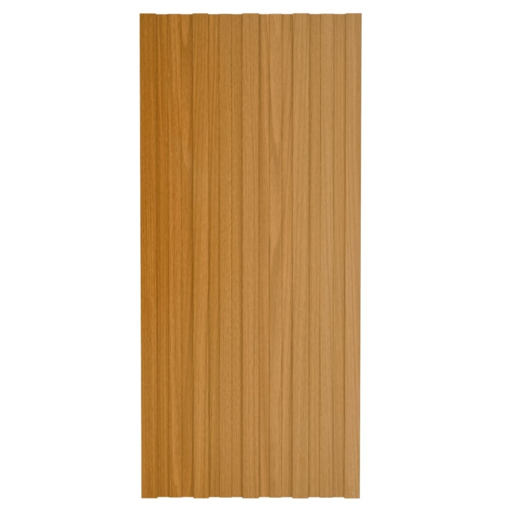 vidaXL Panouri acoperiș, 12 buc., natural, 100x45 cm, oțel galvanizat