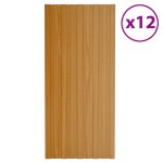 vidaXL Panouri acoperiș, 12 buc., natural, 100x45 cm, oțel galvanizat vidaXL Panouri acoperiș, 12 buc., natural, 100x45 cm, oțel galvanizat