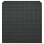 vidaXL Ladă de perne pentru grădină, negru, 100x49x103,5 cm, ratan PE vidaXL Ladă de perne pentru grădină, negru, 100x49x103,5 cm, ratan PE