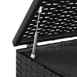 vidaXL Ladă de perne pentru grădină, negru, 100x49x103,5 cm, ratan PE vidaXL Ladă de perne pentru grădină, negru, 100x49x103,5 cm, ratan PE