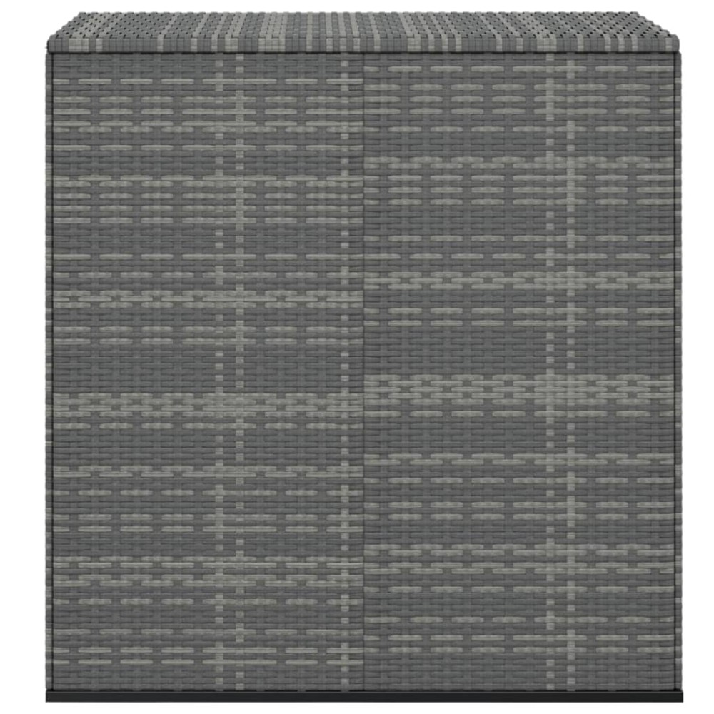 vidaXL Ladă grădină pentru perne, gri, 100x49x103,5 cm, ratan PE