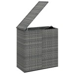 vidaXL Ladă grădină pentru perne, gri, 100x49x103,5 cm, ratan PE vidaXL Ladă grădină pentru perne, gri, 100x49x103,5 cm, ratan PE