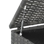 vidaXL Ladă grădină pentru perne, gri, 100x49x103,5 cm, ratan PE vidaXL Ladă grădină pentru perne, gri, 100x49x103,5 cm, ratan PE
