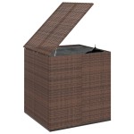 vidaXL Ladă grădină pentru perne, maro, 100x97,5x104 cm, ratan PE vidaXL Ladă grădină pentru perne, maro, 100x97,5x104 cm, ratan PE